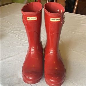 HUNTER gloss rain boots-Women's size 9